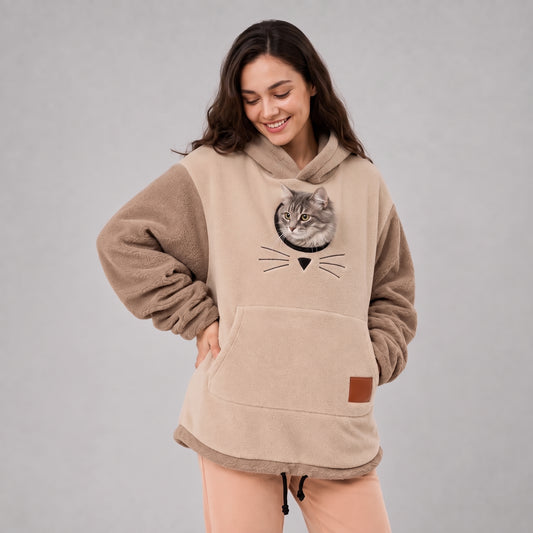 Cat Tote Hoodie